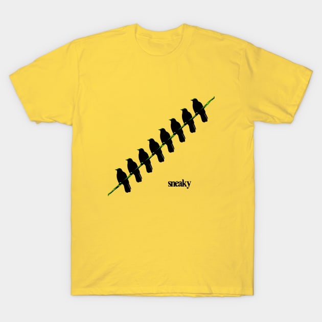 Crows are sneaky T-Shirt by amigaboy